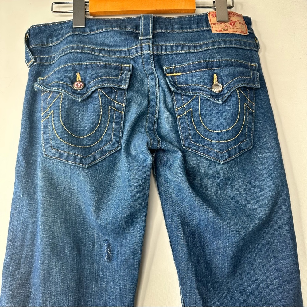 True Religion Billy World Tour Diamond Jeans Women’s SZ 28 - Picture 2 of 11